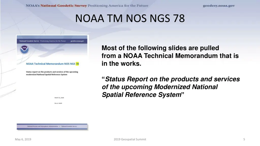 noaa tm nos ngs 78
