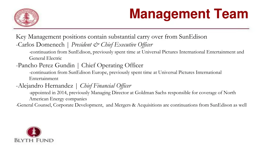 management team