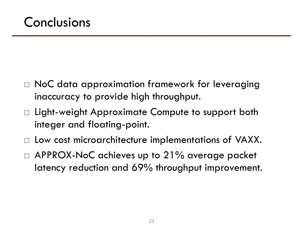 conclusions