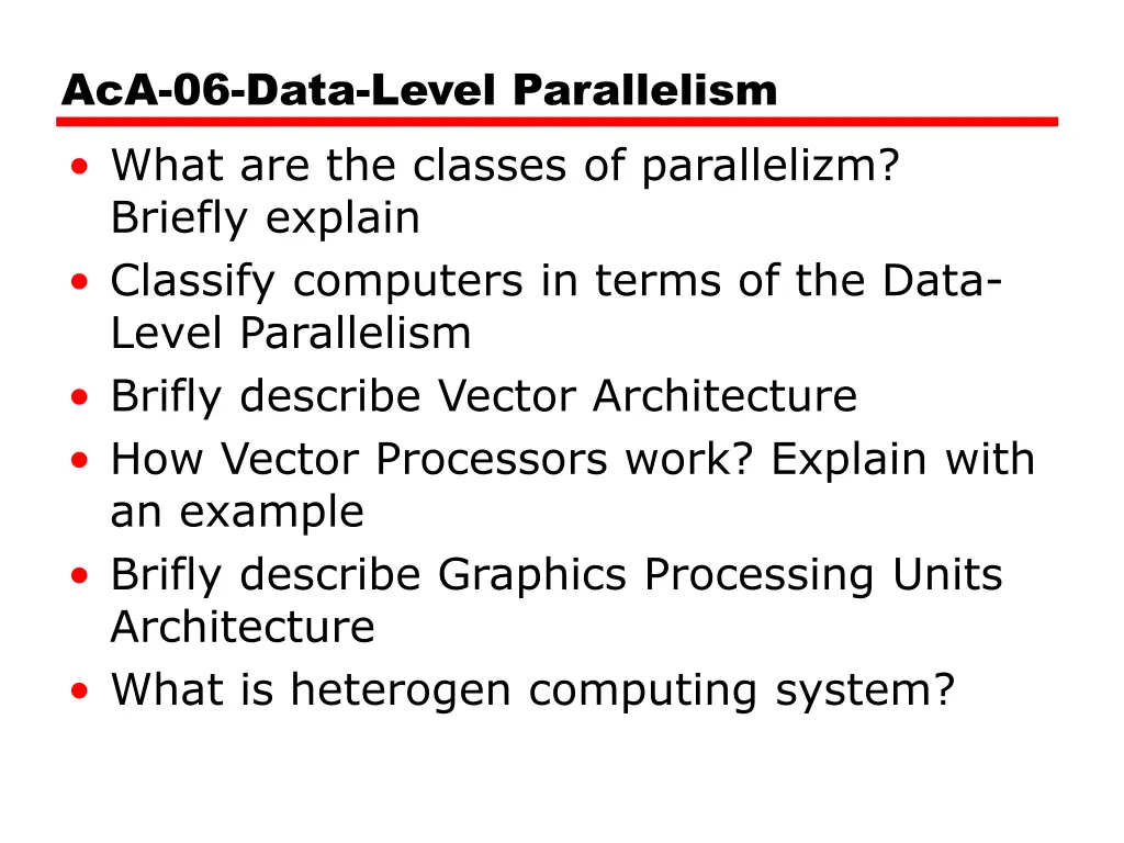 aca 06 data level parallelism what