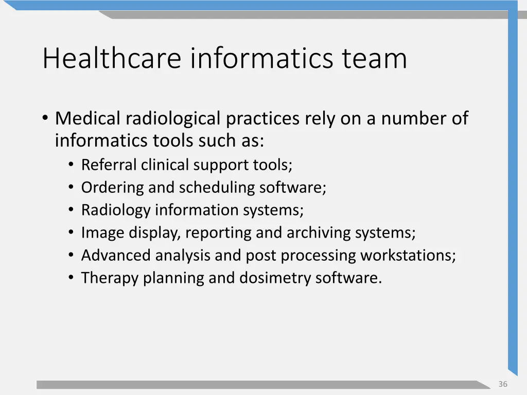 healthcare informatics team