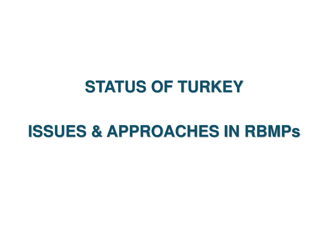 status of turkey