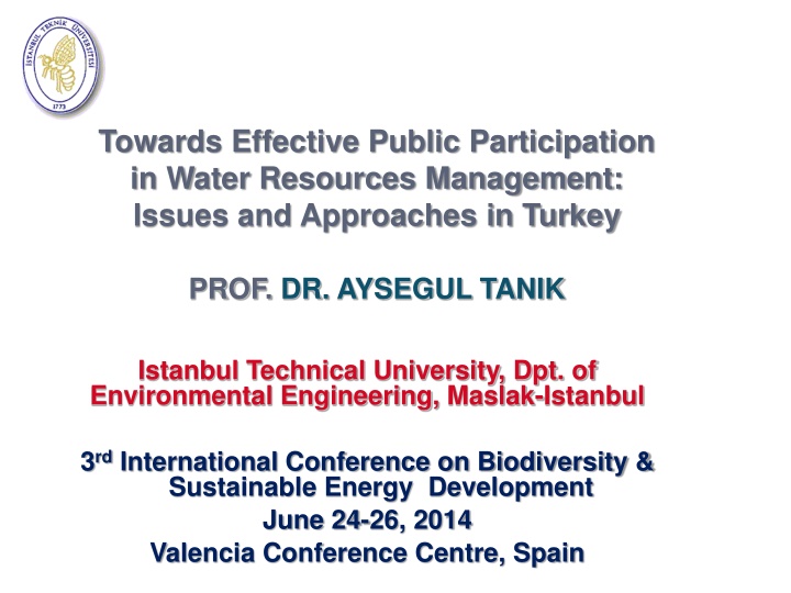 towards effective public participation in water