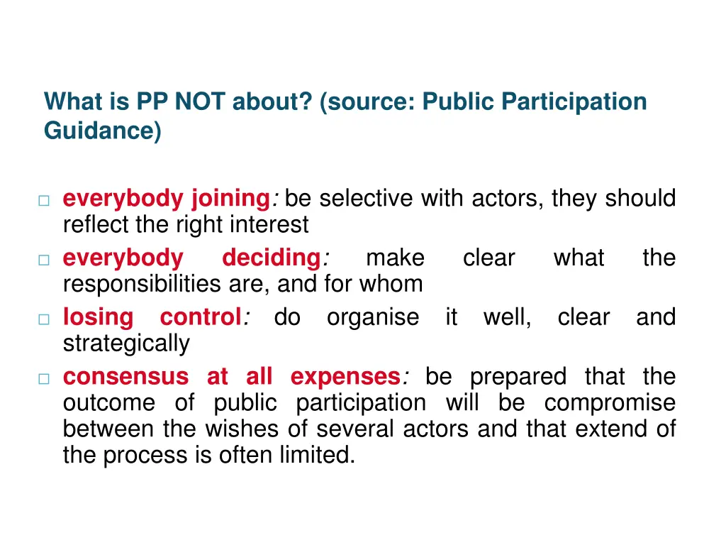 what is pp not about source public participation