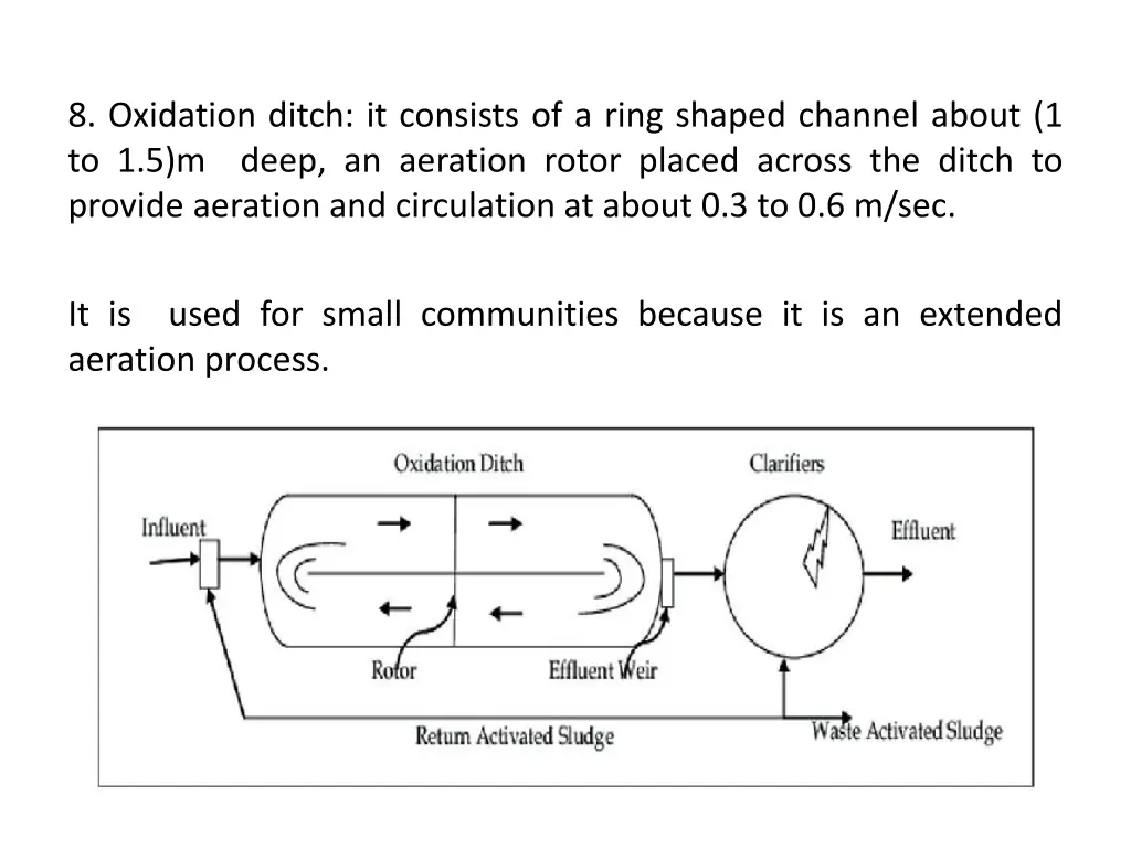 8 oxidation ditch it consists of a ring shaped