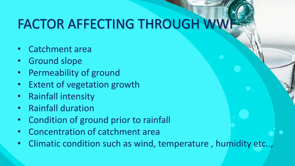 factor affecting through wwf