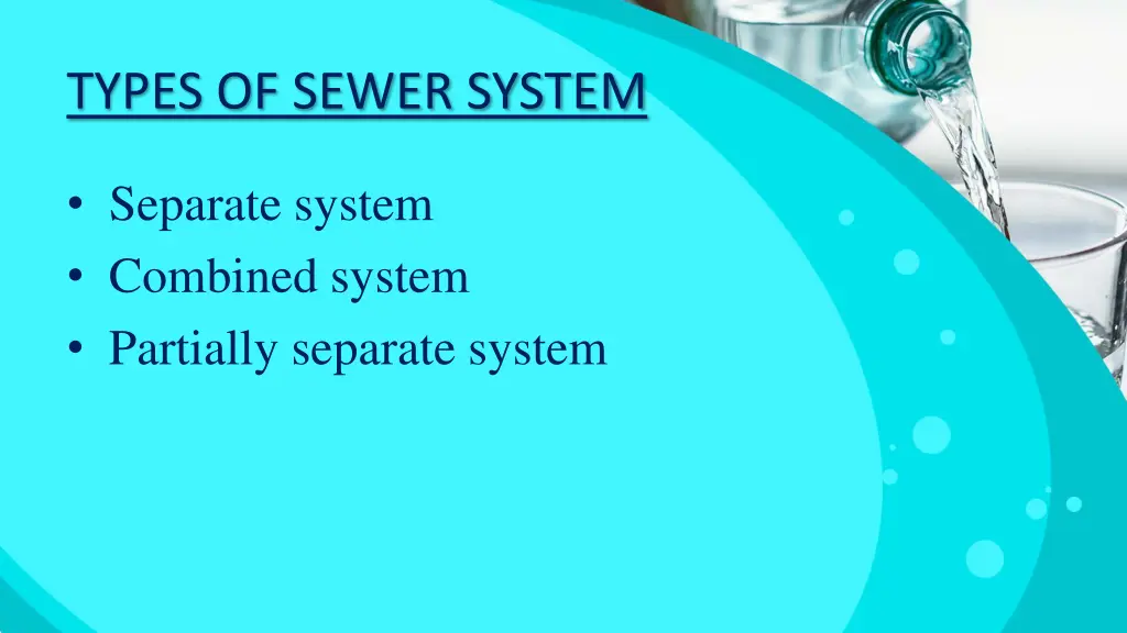 types of sewer system