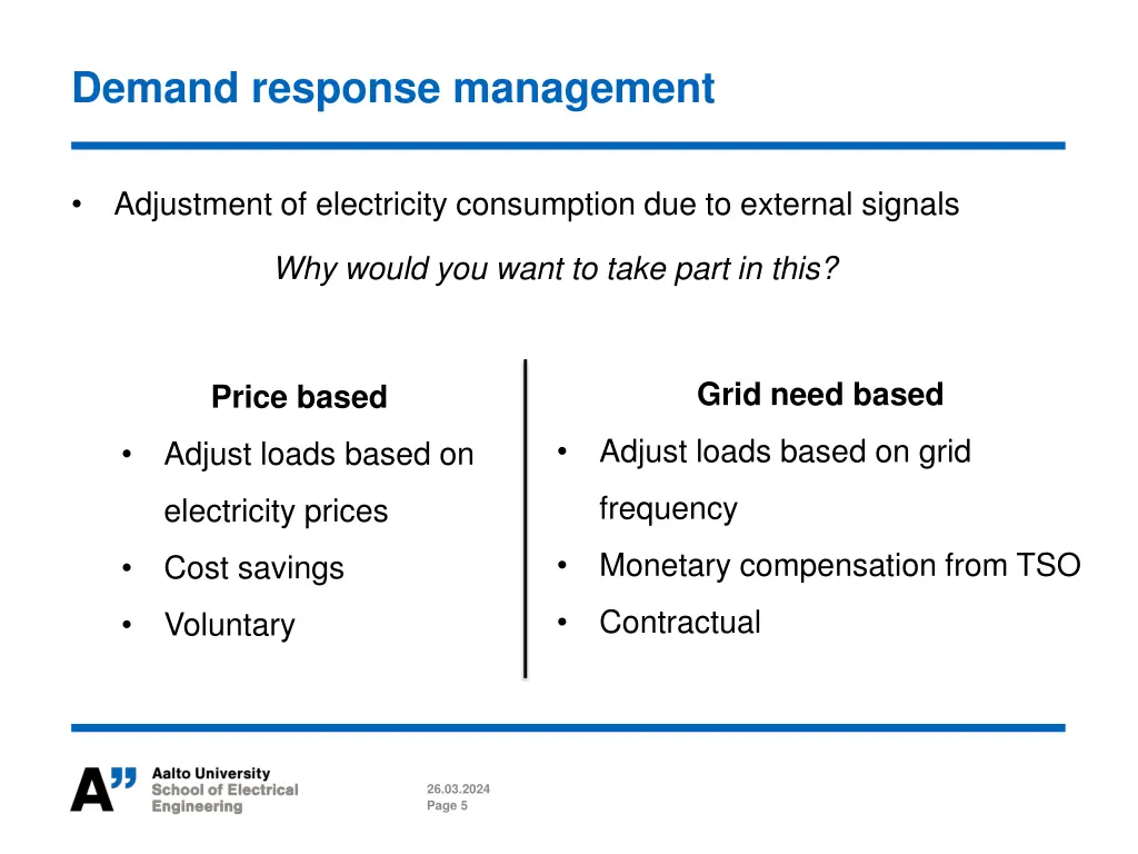 demand response management