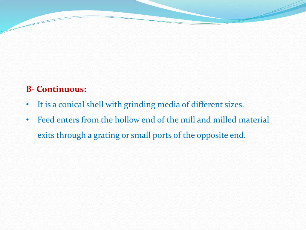 b continuous