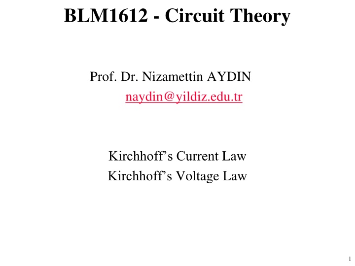 blm1612 circuit theory