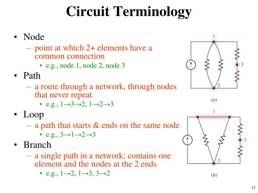 circuit terminology