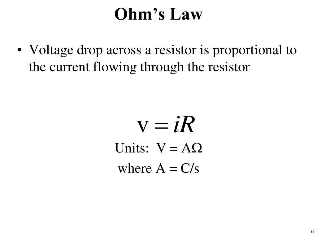 ohm s law