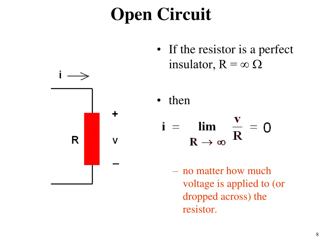 open circuit