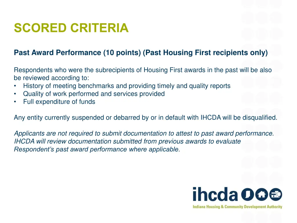 scored criteria 5