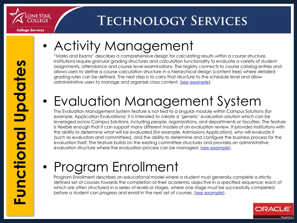 activity management marks and exams describes