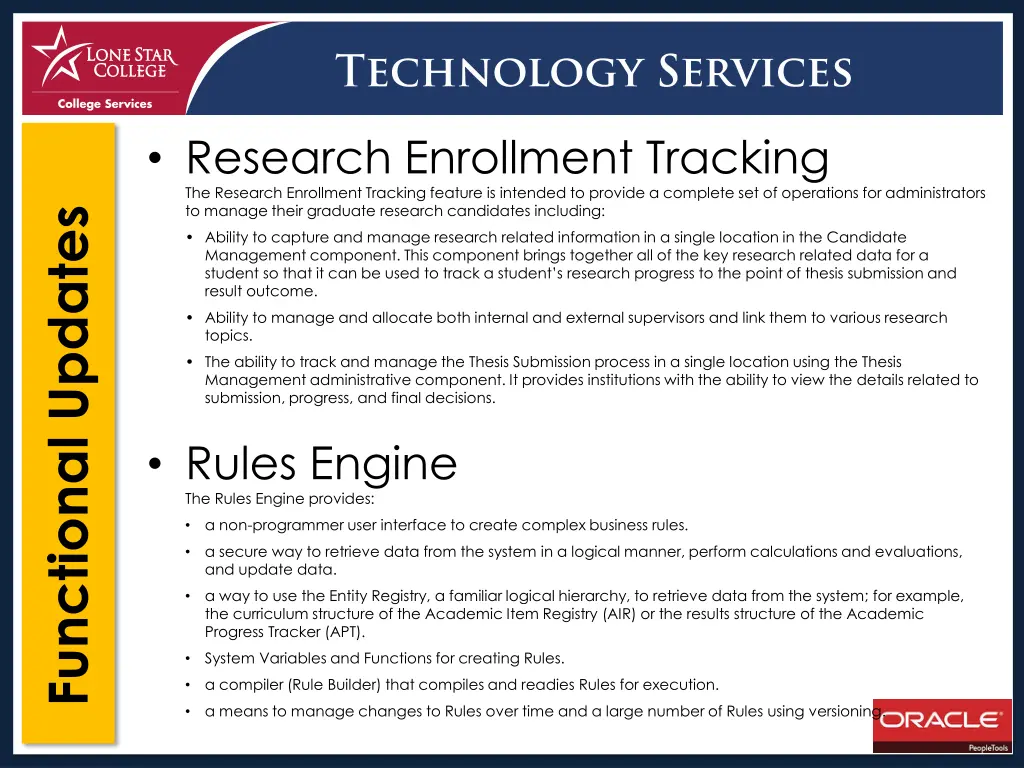 research enrollment tracking the research