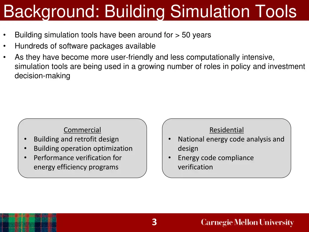 background building simulation tools