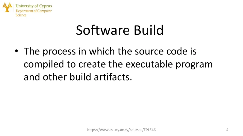 software build