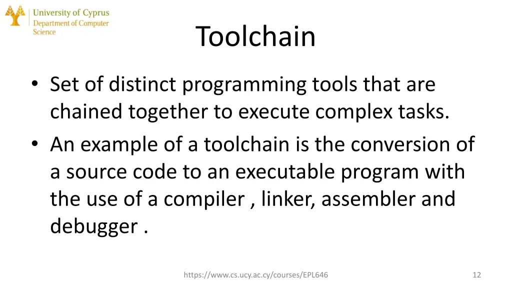 toolchain
