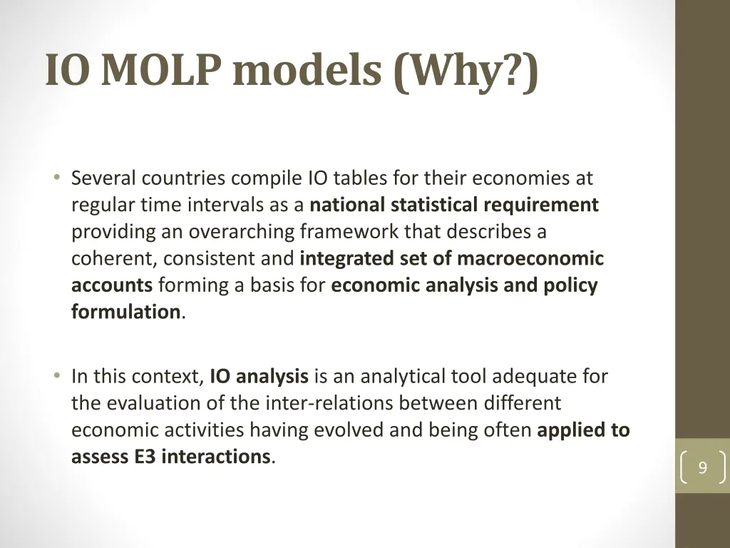 io molp models why 3