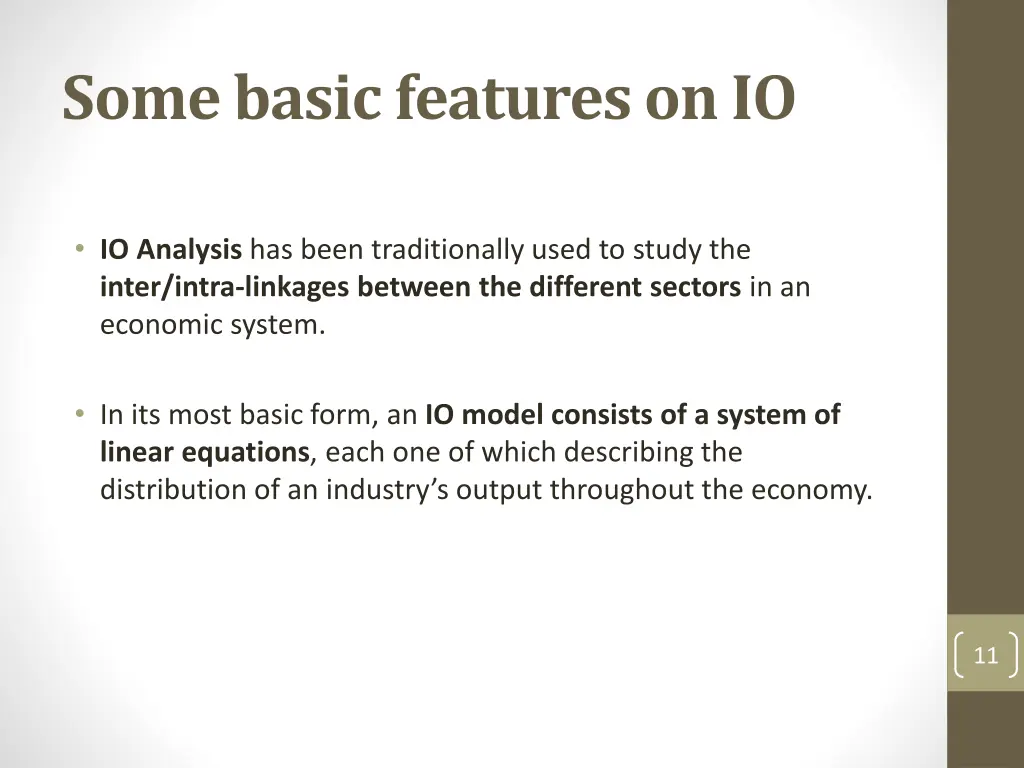 some basic features on io