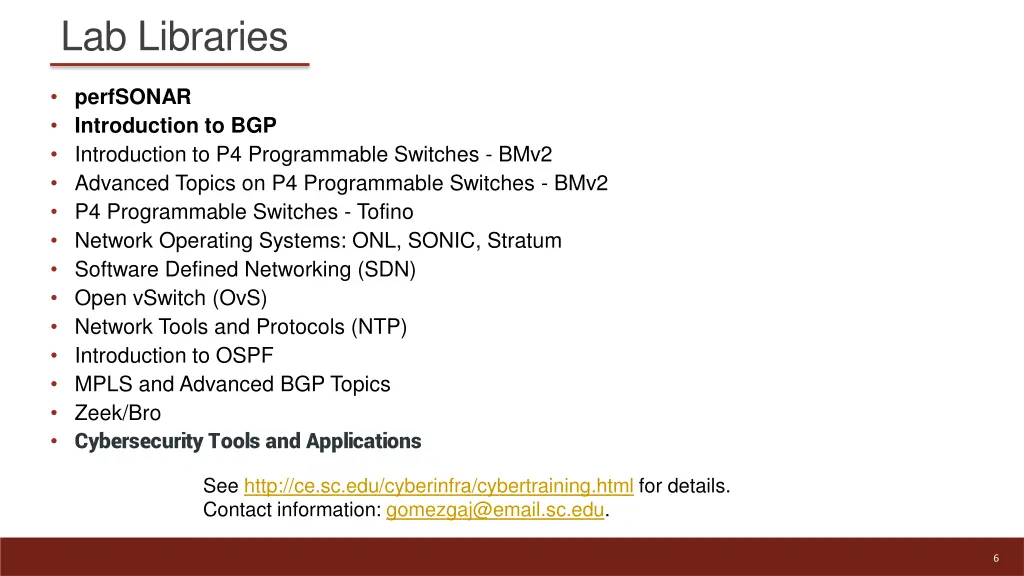 lab libraries