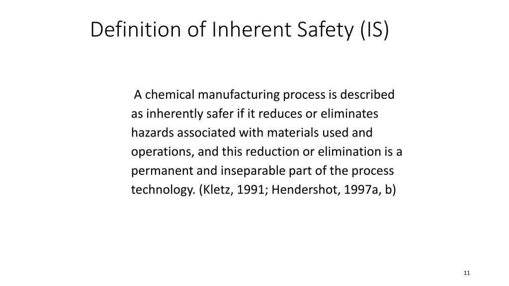 definition of inherent safety is