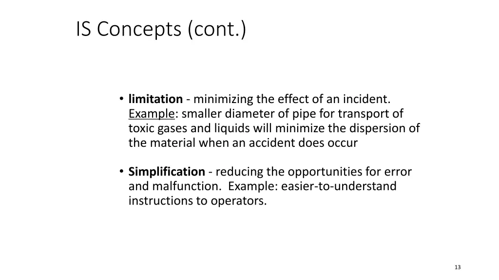 is concepts cont