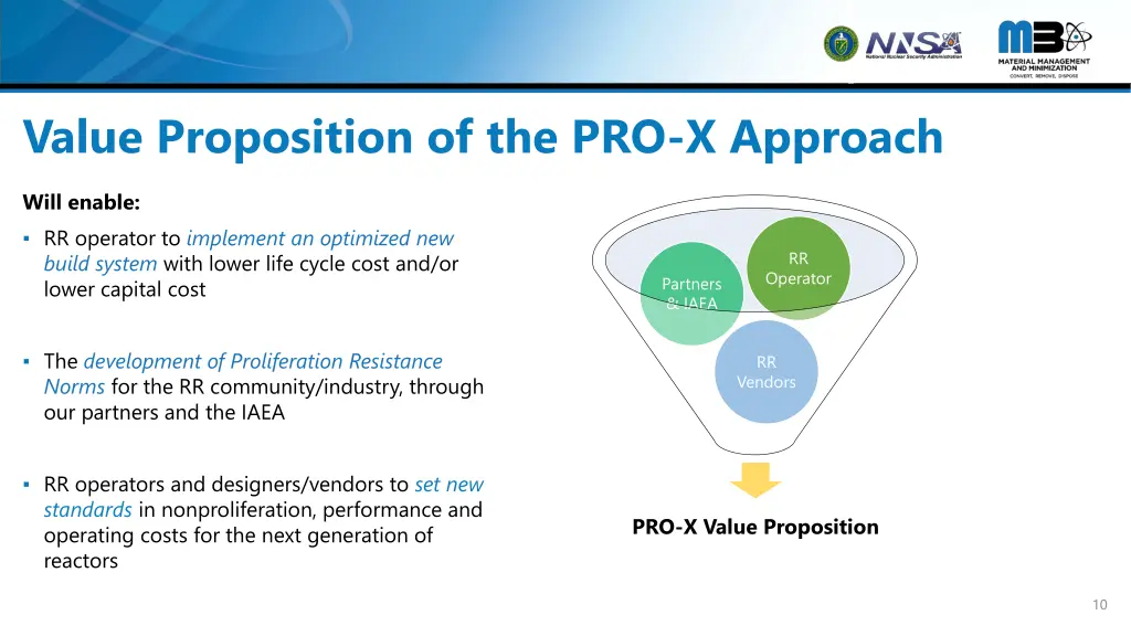 value proposition of the pro x approach