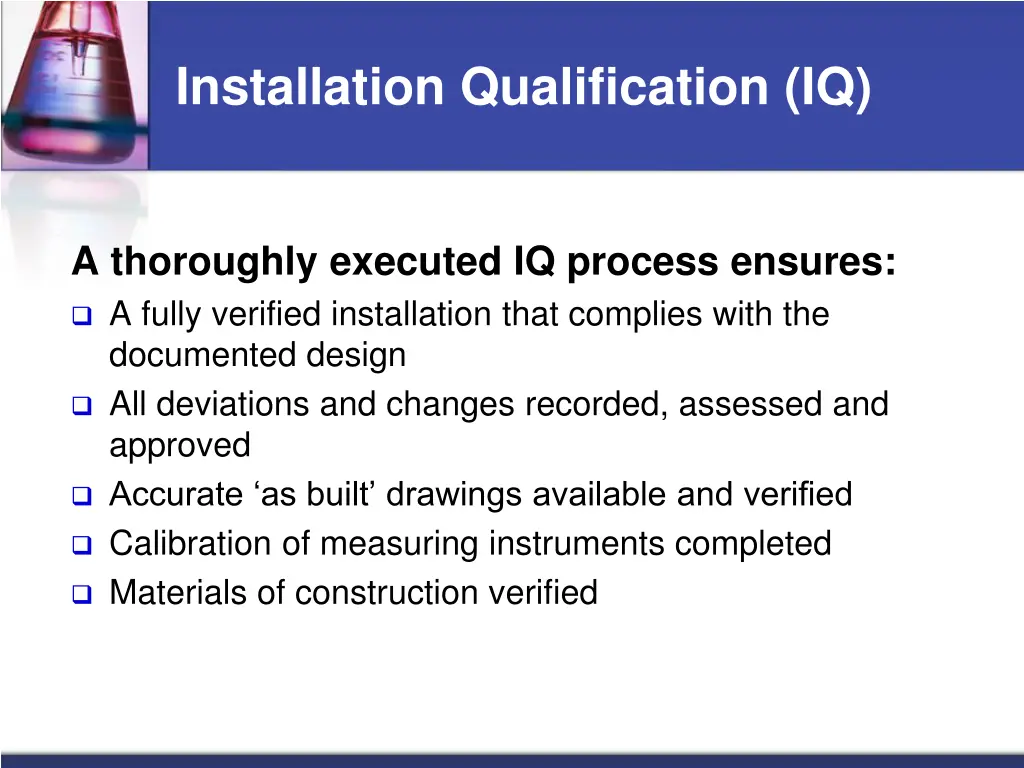 installation qualification iq 1
