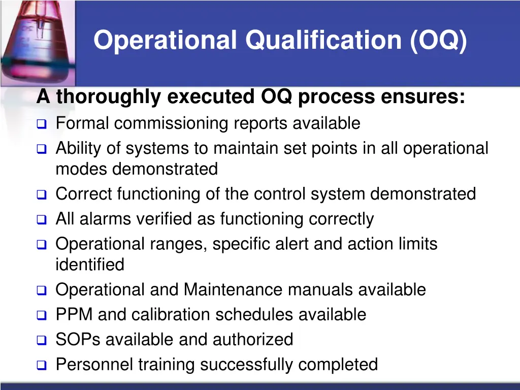 operational qualification oq 1