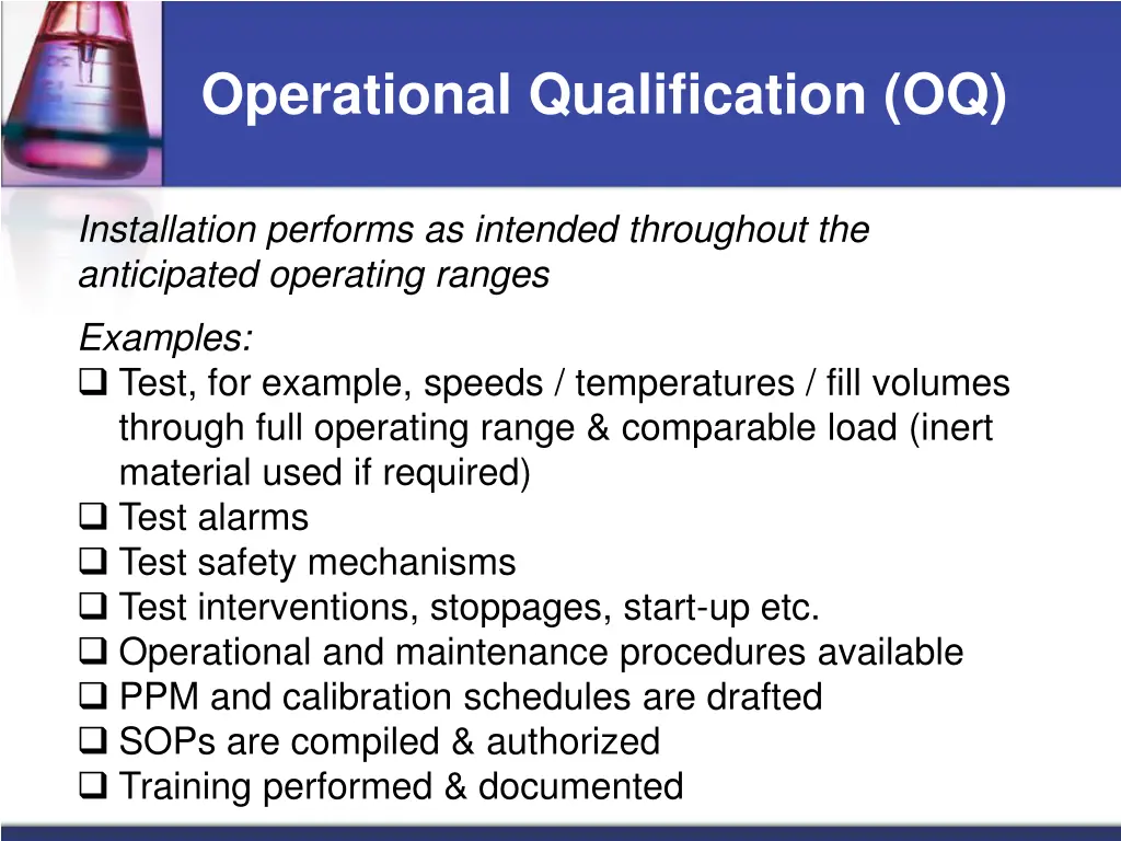 operational qualification oq