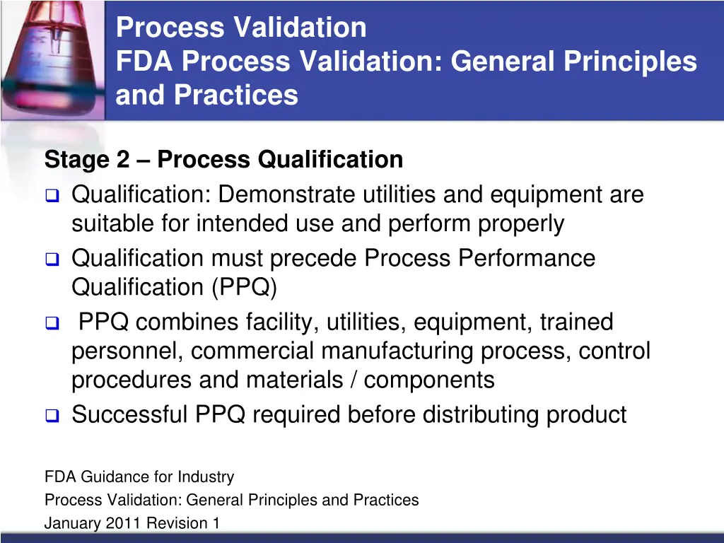 process validation fda process validation general 10