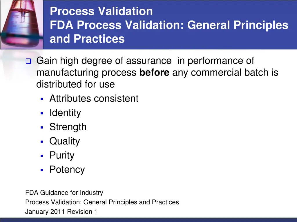 process validation fda process validation general 4