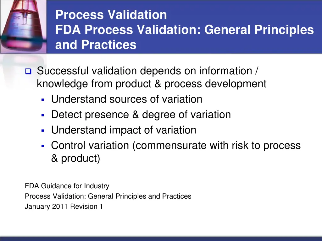 process validation fda process validation general 5