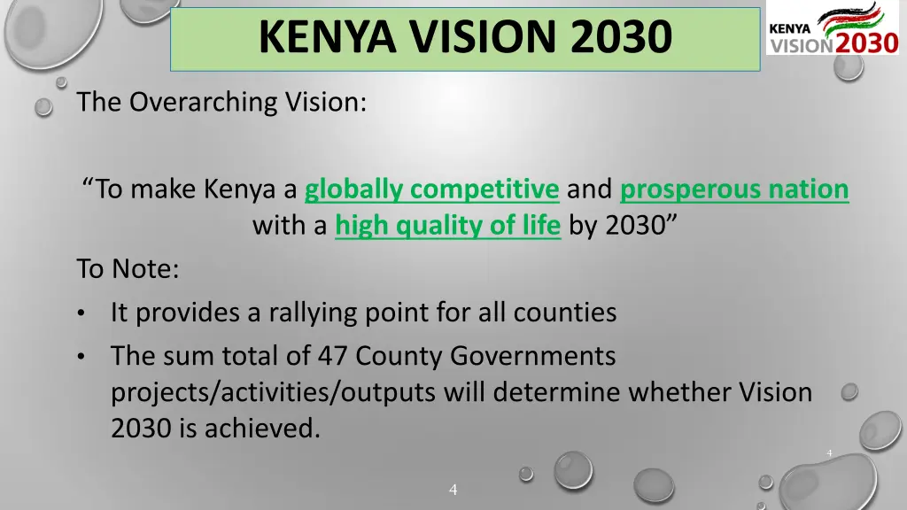 kenya vision 2030
