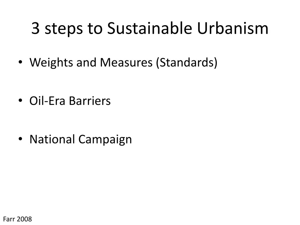 3 steps to sustainable urbanism