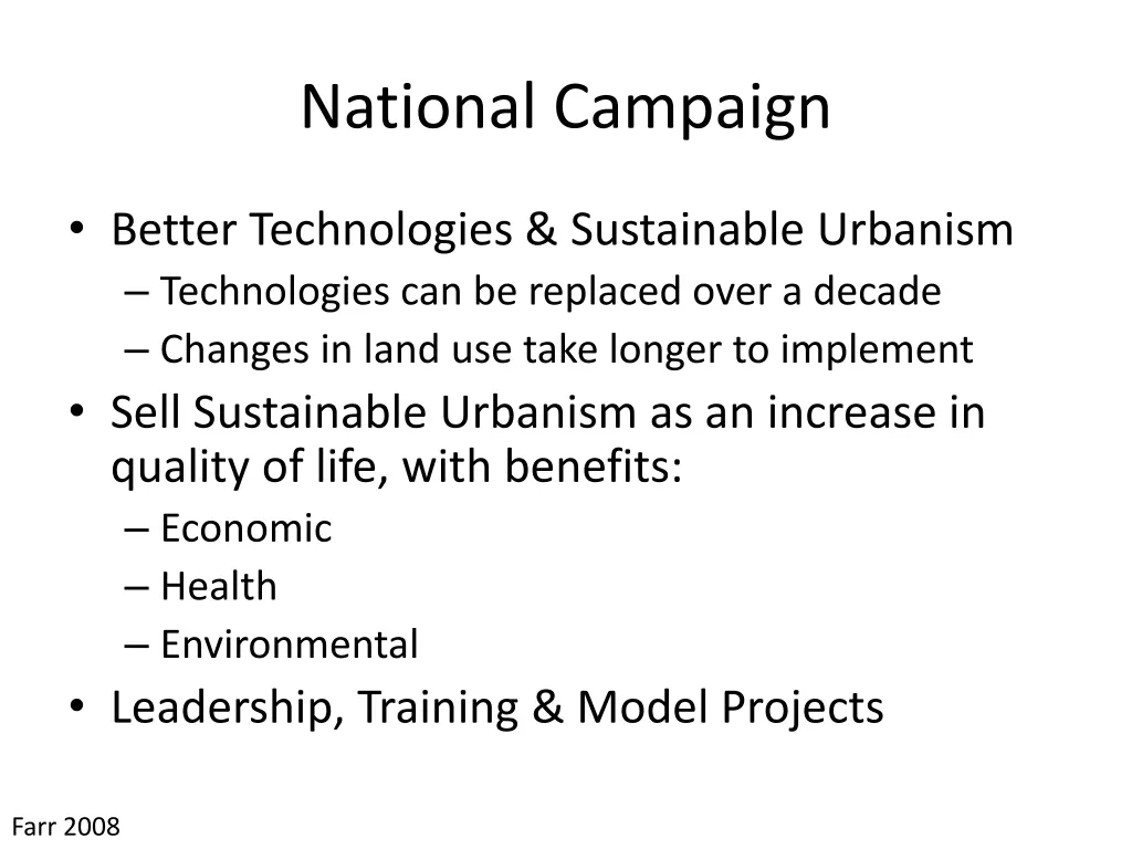national campaign