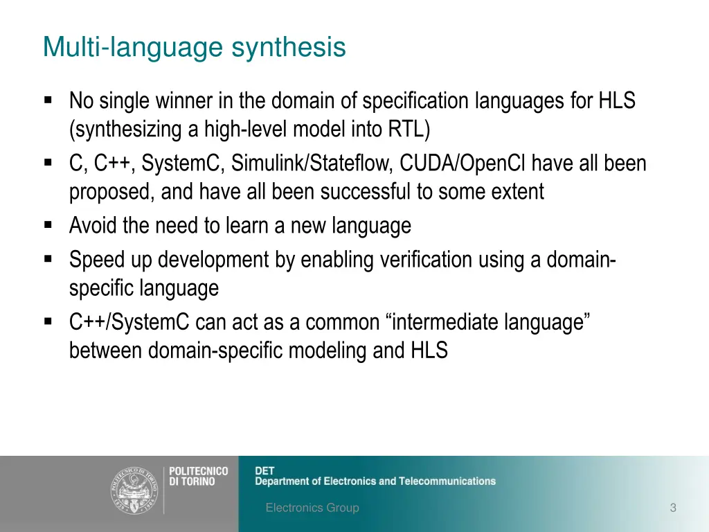 multi language synthesis