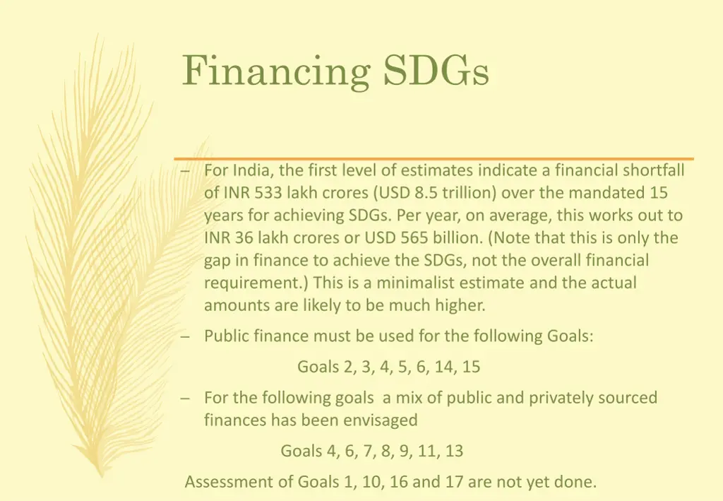financing sdgs 1