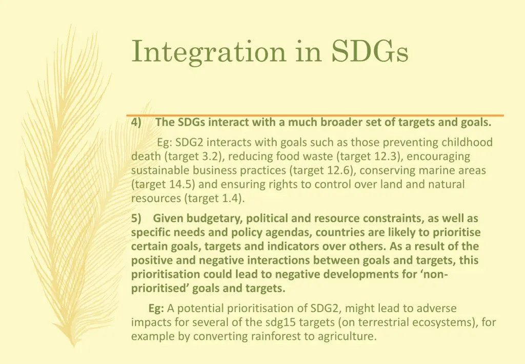 integration in sdgs 2