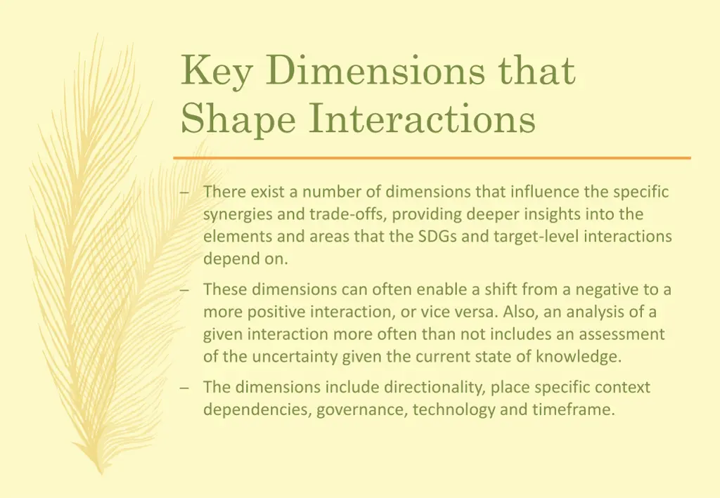 key dimensions that shape interactions