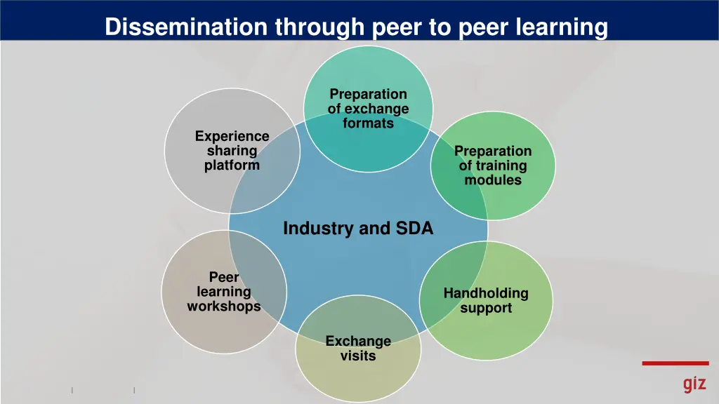 dissemination through peer to peer learning