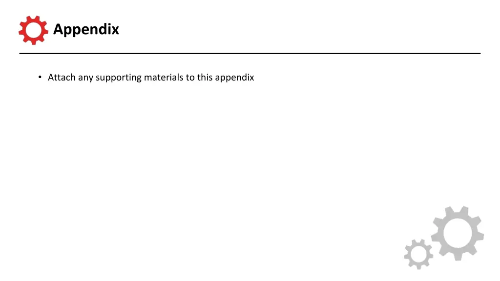 appendix