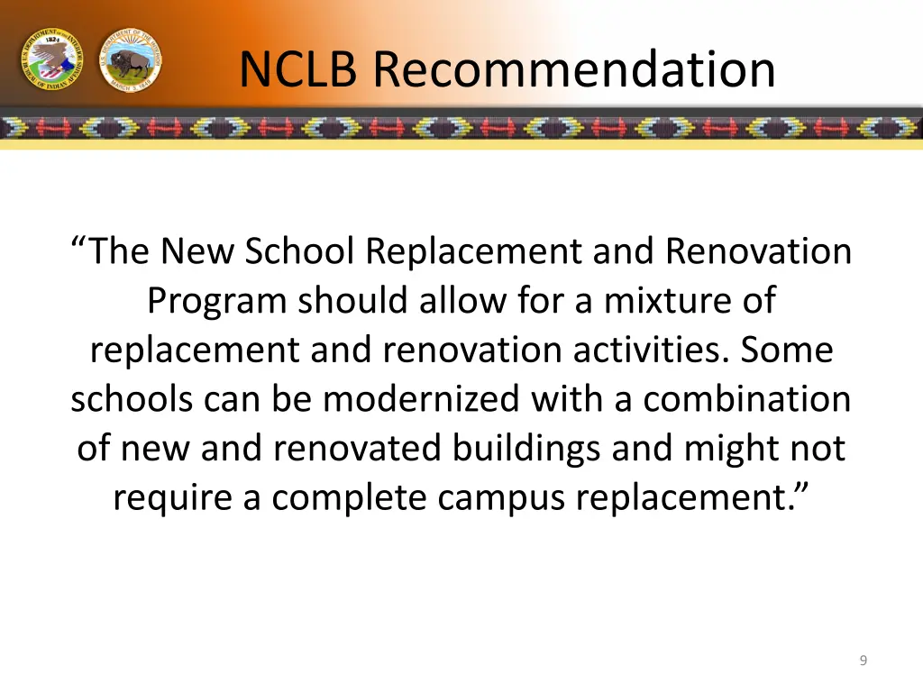 nclb recommendation