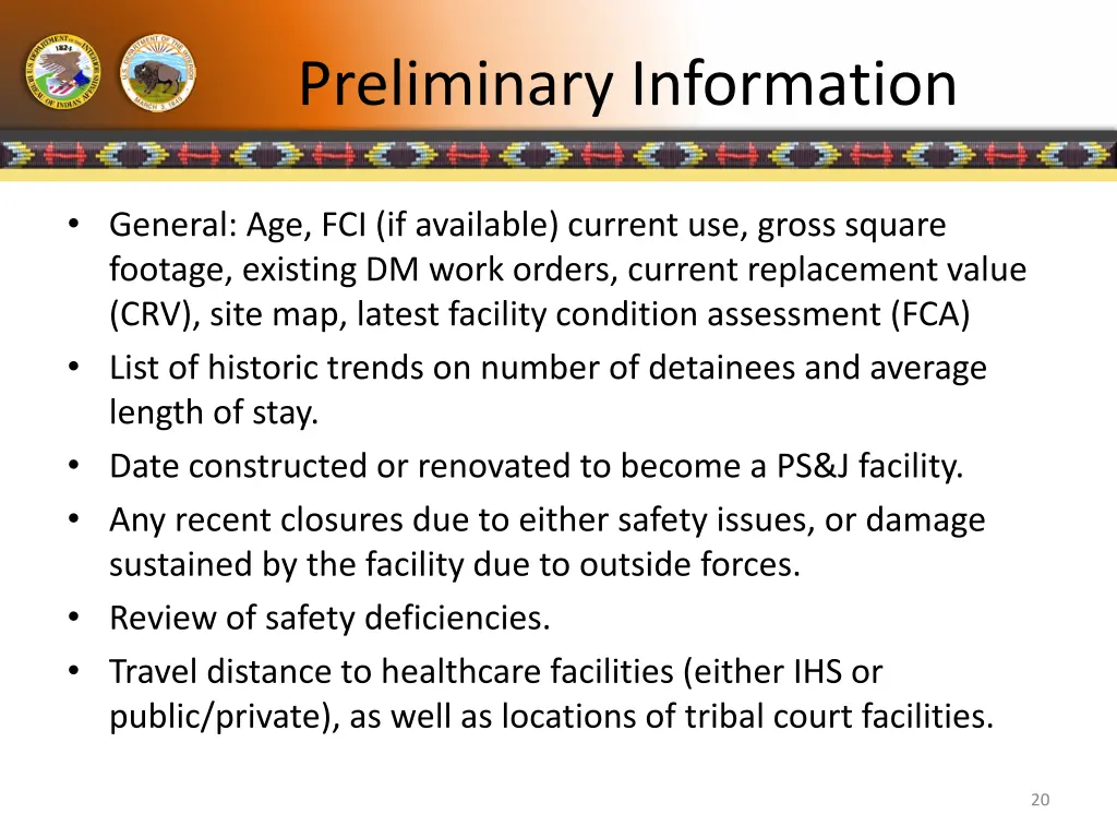 preliminary information