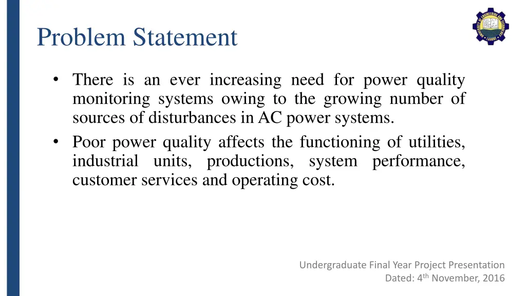 problem statement