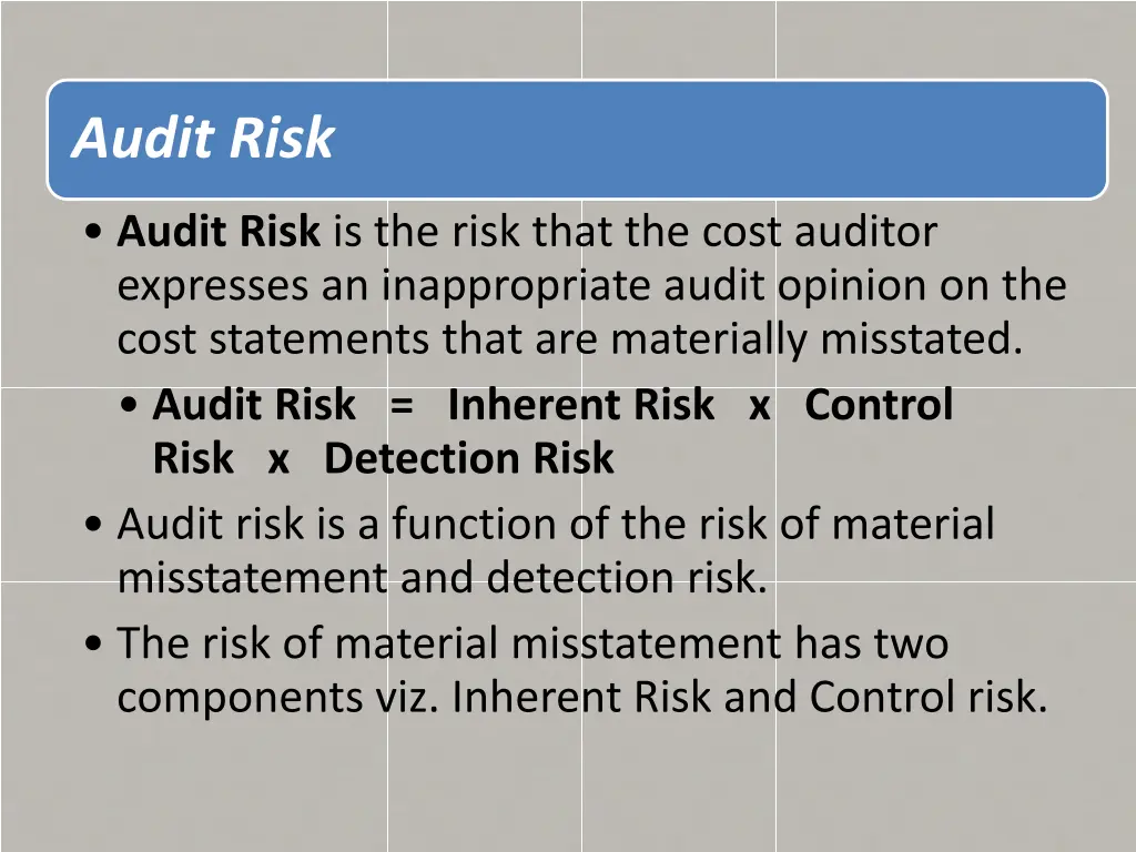 audit risk