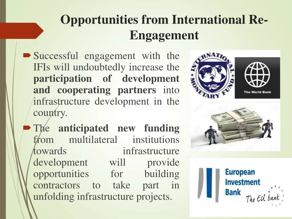 opportunities from international re engagement