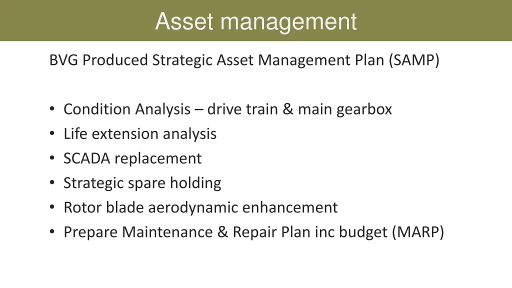 asset management